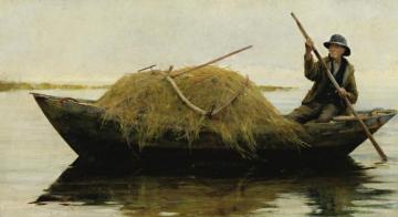 Ferrying Hay Artwork by Francis Coates Jones