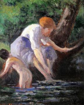 Bather Artwork by Maximilien Luce
