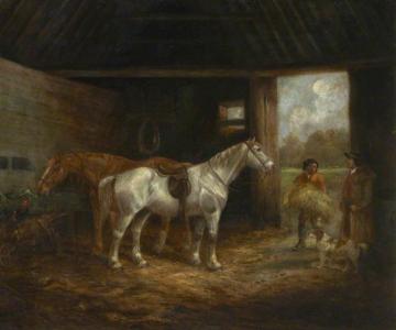 Stable Interior Artwork by George Morland