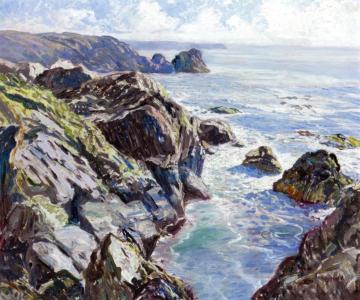 Sunlit Coast Artwork by Walter Elmer Schofield