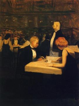 Dining Out Artwork by Guy Pene Du Bois