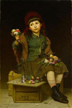 Buy A Posy Artwork by John George Brown