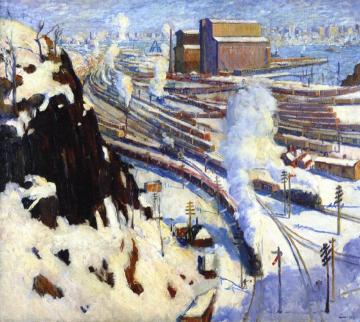 Terminal Yards Artwork by Leon Kroll