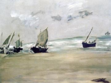 Low Tide at Berck Artwork by Edouard Manet