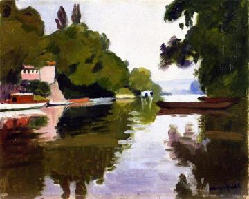 The Marne at Chennevières Artwork by Albert Marquet