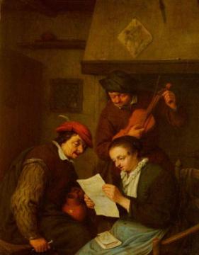 The Musicians Artwork by Adriaen van Ostade