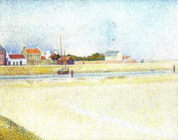 The Channel at Gravelins, Grand-Fort-Philippe Artwork by Georges Seurat