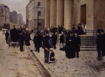 The Church of Saint Philippe du Roule Artwork by Jean Georges Beraud