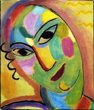 Mystical Head Heads Group I 'Angel" Artwork by Alexej Jawlensky