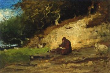 The Hermit Artwork by George Inness
