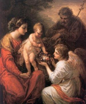 Holy Family with an angel Artwork by Angelica Kauffmann
