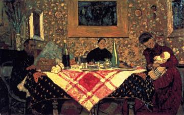 Family Lunch Artwork by Edouard Vuillard
