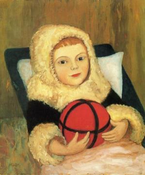 Child With Ball Artwork by Gabriele Münter