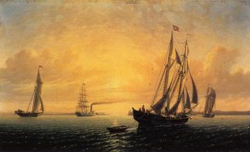 The Schooner 'Jane' of Bath, Maine Artwork by William Bradford