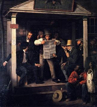 War News from Mexico Artwork by Richard Caton Woodville