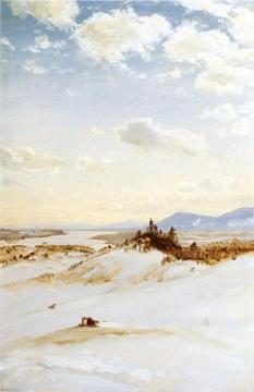 Winter Scene, Olana Artwork by Frederic Edwin Church