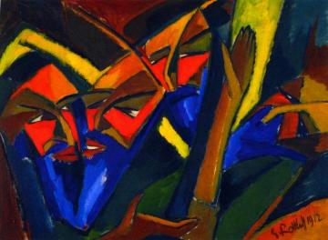 The Pharisees Artwork by Karl Schmidt Rottluff