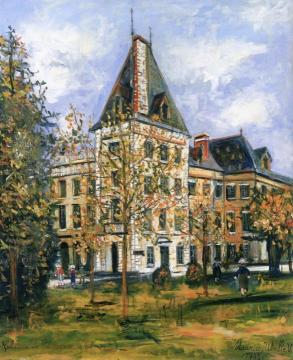 The Chateau de Chasseneuil, Charente Artwork by Maurice Utrillo
