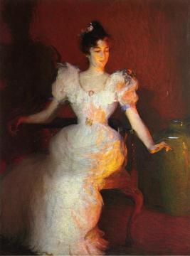 Firelight Artwork by Frank Weston Benson