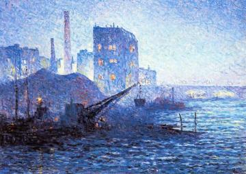The Thames in London Artwork by Maximilien Luce