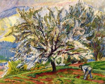 Tree in Spring Artwork by Nicolas Tarkhoff