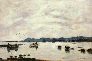 The Bay and the Mountains of L'Esterel, Golfe-Juan Artwork by Eugène-Louis Boudin