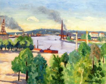 Les Quinconces à Bordeaux Artwork by Henri Manguin