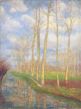 Poplars Artwork by Gustave Loiseau