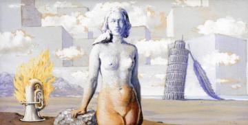 Le domaine enchanté (VI) Artwork by Rene Magritte