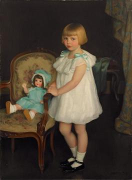 Portrait Of Eleanor Anne Schrafft Artwork by William Mcgregor Paxton