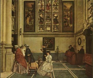 St. Jacques Church Artwork by Henri de Braekeleer