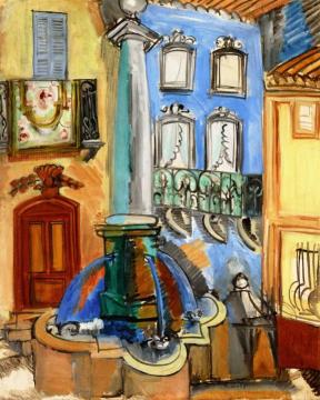 The Fountain in Vence Artwork by Raoul Dufy