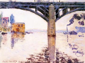 The Road Bridge at Argenteuil Artwork by Claude Oscar Monet