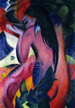 Red Woman Artwork by Franz Marc
