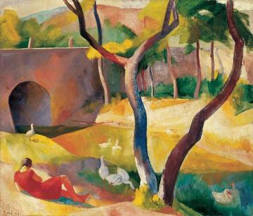 Goose Herd Artwork by Karoly Patko