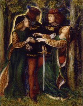 How They Met Themselves Artwork by Dante Gabriel Rossetti