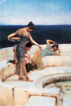 Silver Favourites Artwork by Sir Lawrence Alma Tadema