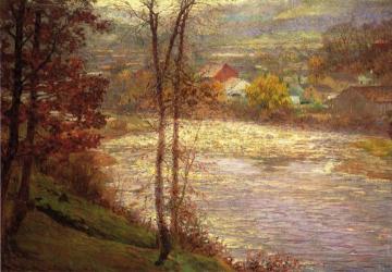 Morning On The Whitewater, Brookille, Indiana Artwork by John Ottis Adams