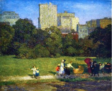 In Central Park Artwork by Edward Potthast