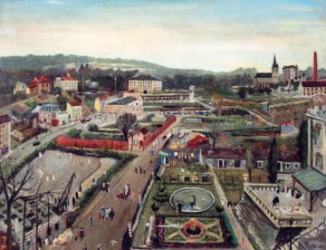 View of Saint-Cloud Artwork by Lucien Adrion