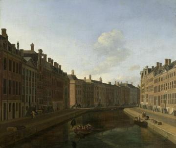 The Bend in the Herengracht, Amsterdam Artwork by Gerrit Adriaenszoon Berckheyde
