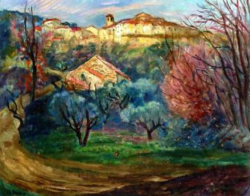 View of Ramatuel Artwork by Charles Camoin