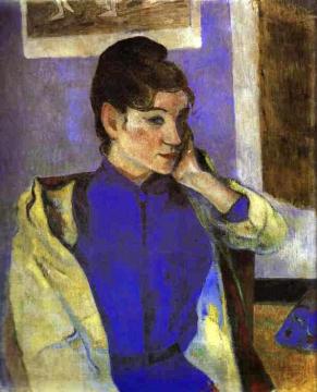Femme à Saint-Briac Artwork by Émile Bernard
