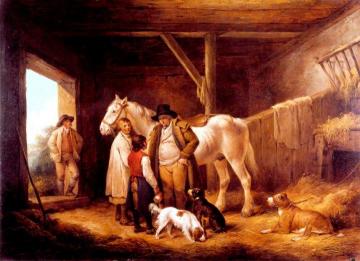 The Reckoning: A Farmer Paying the Ostler and Pot-Boy of an Inn Artwork by George Morland
