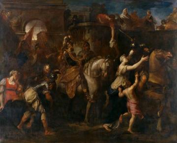 Emigration of the Tectosages Artwork by Bon Boullogne