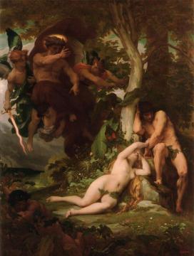The Expulsion of Adam and Eve from the Garden of Paradise Artwork by Alexandre Cabanel