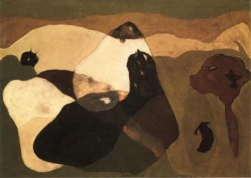 Cows in Pasture Artwork by Arthur Dove