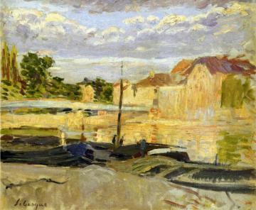 The Banks of the Marne at Lagny Artwork by Henri Lebasque