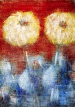 Late Chrysanthemums Artwork by Christian Rohlfs