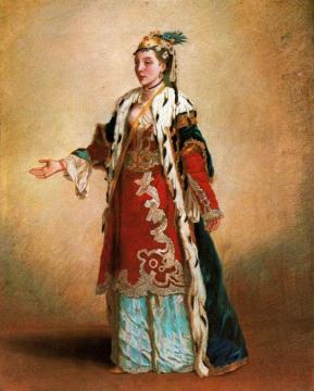 French lady in Constantionople Artwork by Jean Etienne Liotard